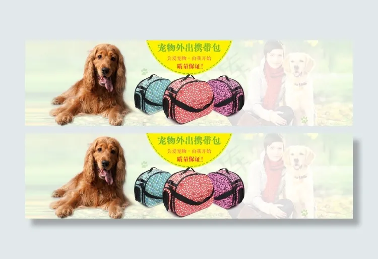 宠物折叠携带包psd模版下载