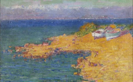 海边油画图片 海边油画图片