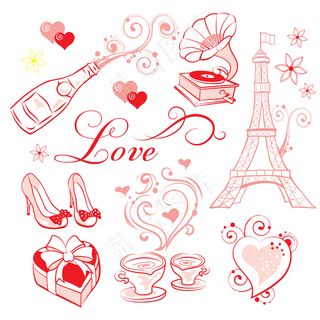 感恩节温馨爱心EPS矢量贺卡素材