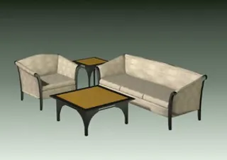 传统沙发家具3Dmax模型素材20...