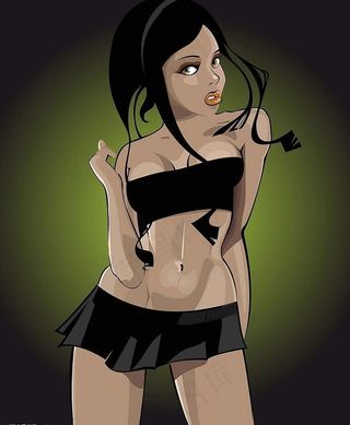 性感女性插画矢量素材图片