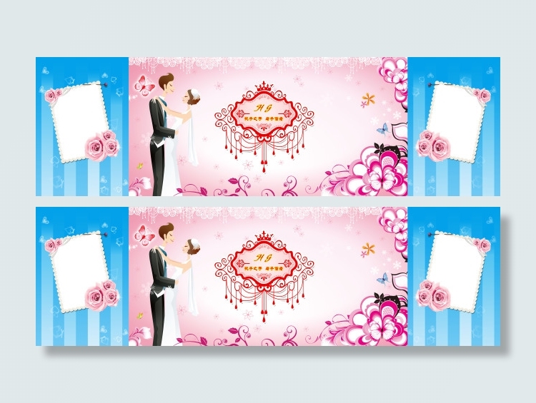 婚礼资料布置图库婚庆背景舞台现场效果图(14173X4252(DPI:120))psd模版下载