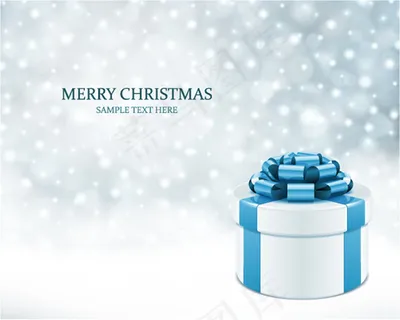 圣诞节礼物装饰贺卡矢量素材