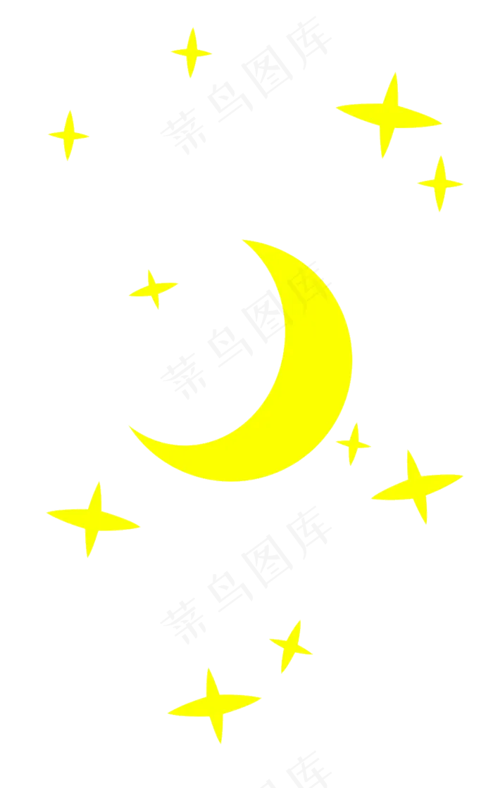 卡通可爱星星礼花海报元素PNG背景...(1000X1600)
