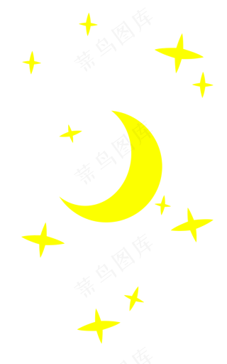 卡通可爱星星礼花海报元素PNG背景...