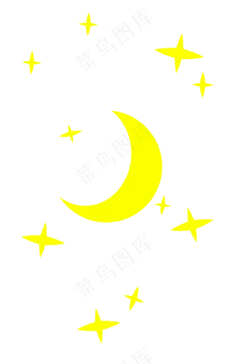 卡通可爱星星礼花海报元素PNG背景...