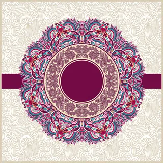 精美古典花纹底纹背景矢量素材