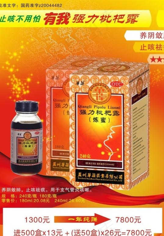 药品单页图片cdr矢量模版下载