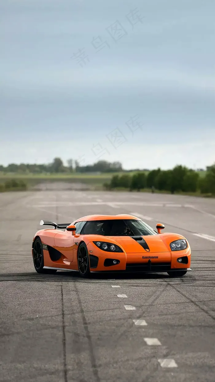 黄色跑车高清摄影图片