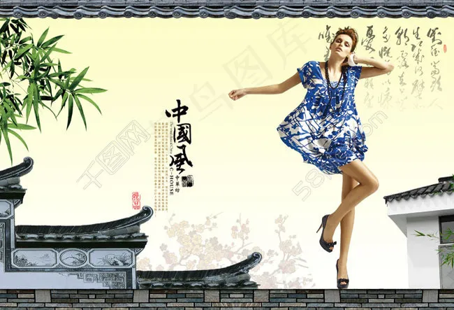 中华坊古典建筑文化PSD素材