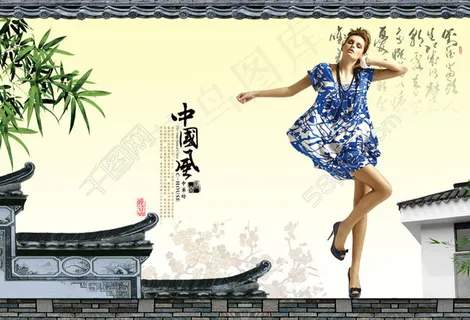 中华坊古典建筑文化PSD素材