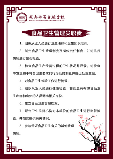 食品卫生管理员职责cdr矢量模版下载