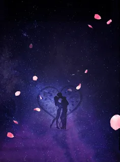 浪漫星空七夕背景