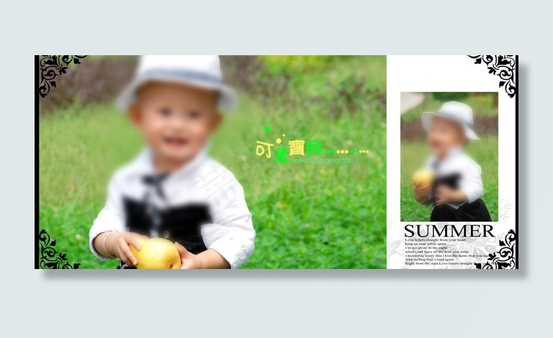 儿童艺术照图片