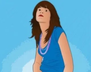 矢量女孩的肖像