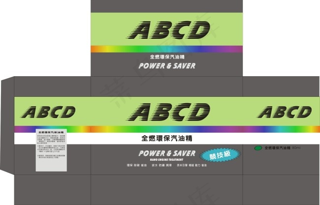 汽車加速機油精包裝cdr矢量模版下载
