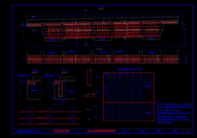小箱梁端横梁钢筋构造图素材