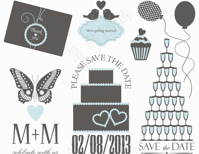 婚礼请柬背景图片