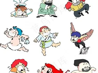 动画人物矢量图图片