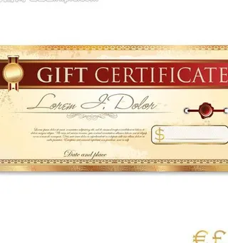 欧式花纹边框 证书图片