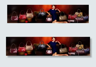 淘宝女包促销活动海报PSD素材模板