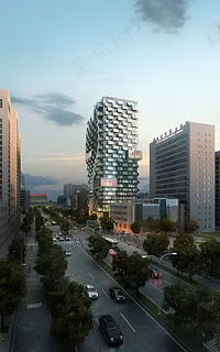 商业建筑效果图 商业建筑效果图