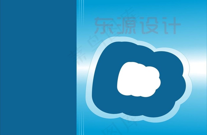 蓝色背景图片cdr矢量模版下载