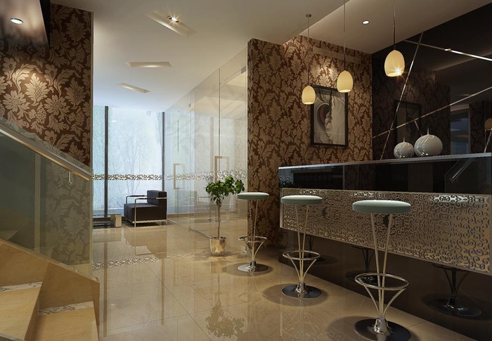 理发店效果图图片