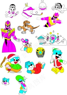 卡通图 矢量图 人头像 cd...
