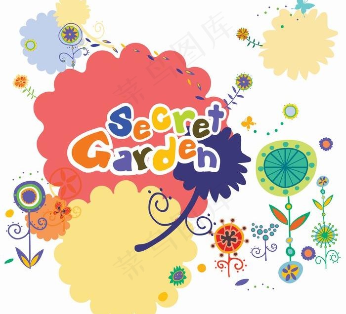 韩国花卉植物矢量图库33