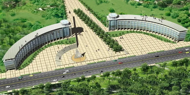 花园公园景观楼设计PSD分层 花园公园景观楼设计PSD分层