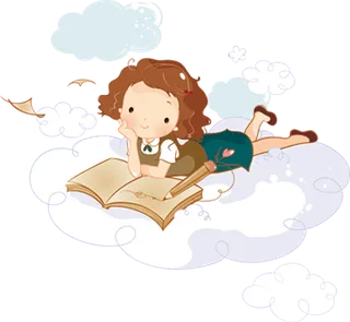 卡通学生学习免扣PNG素材