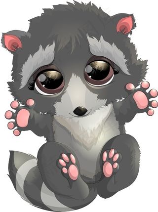 手绘卡通可爱动物矢量素材