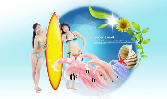 美女冲浪图片 美女冲浪图片