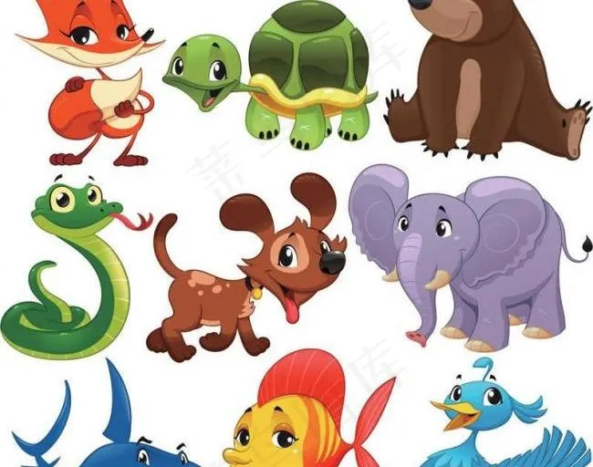 卡通动物图片