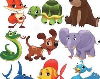 卡通动物图片