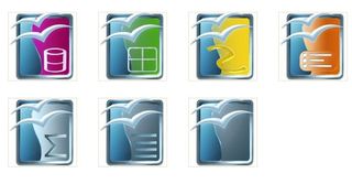 7个高清办公文件PNG图标