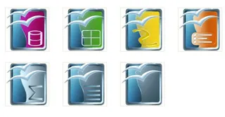 7个高清办公文件PNG图标