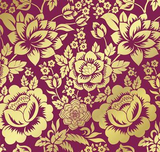 精美花卉花纹背景矢量素材