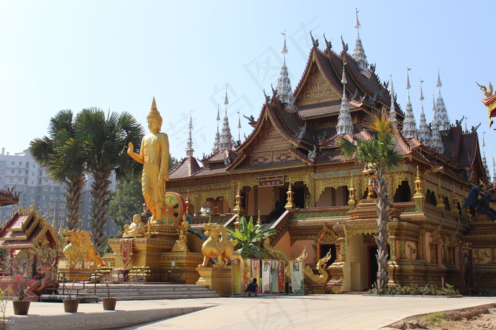 西双版纳总佛寺图片