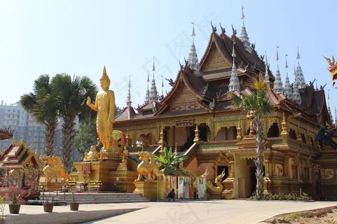 西双版纳总佛寺图片