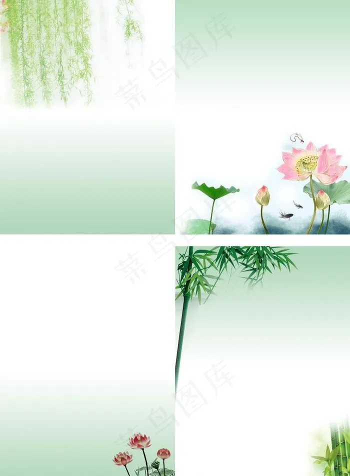 绿色背景图片(5079X7329(DPI:300))psd模版下载