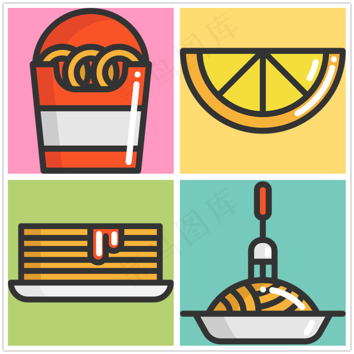 精美美食icon图标