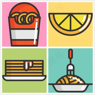 精美美食icon图标