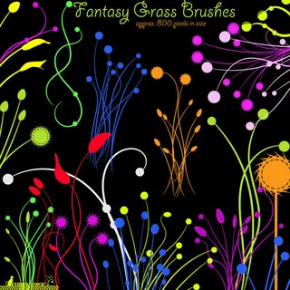 优雅的植物艺术花纹PS笔刷素材 优雅的植物艺术花纹PS笔刷素材