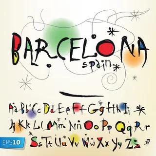 可爱的英文字母向量