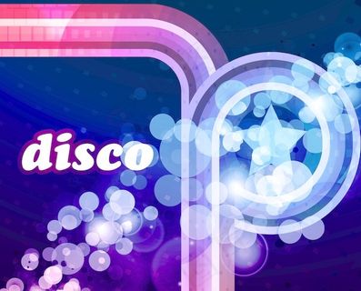 丰富多彩的迪斯科音乐背景矢量插画