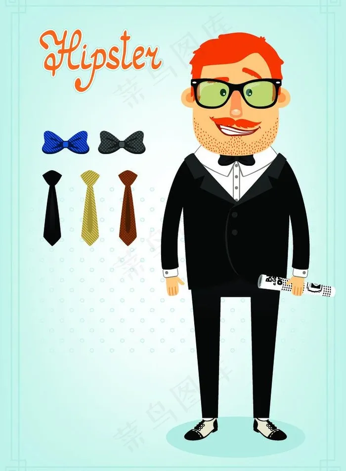 商务人物图片eps,ai矢量模版下载