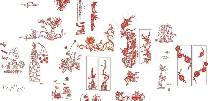 花纹cdr矢量模版下载