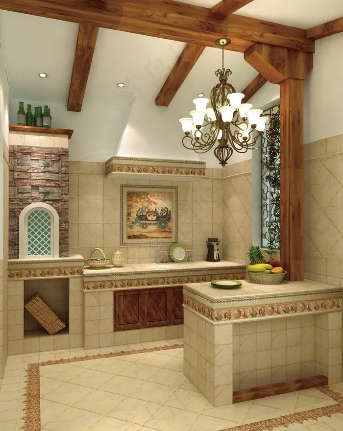 室内空间效果图图片